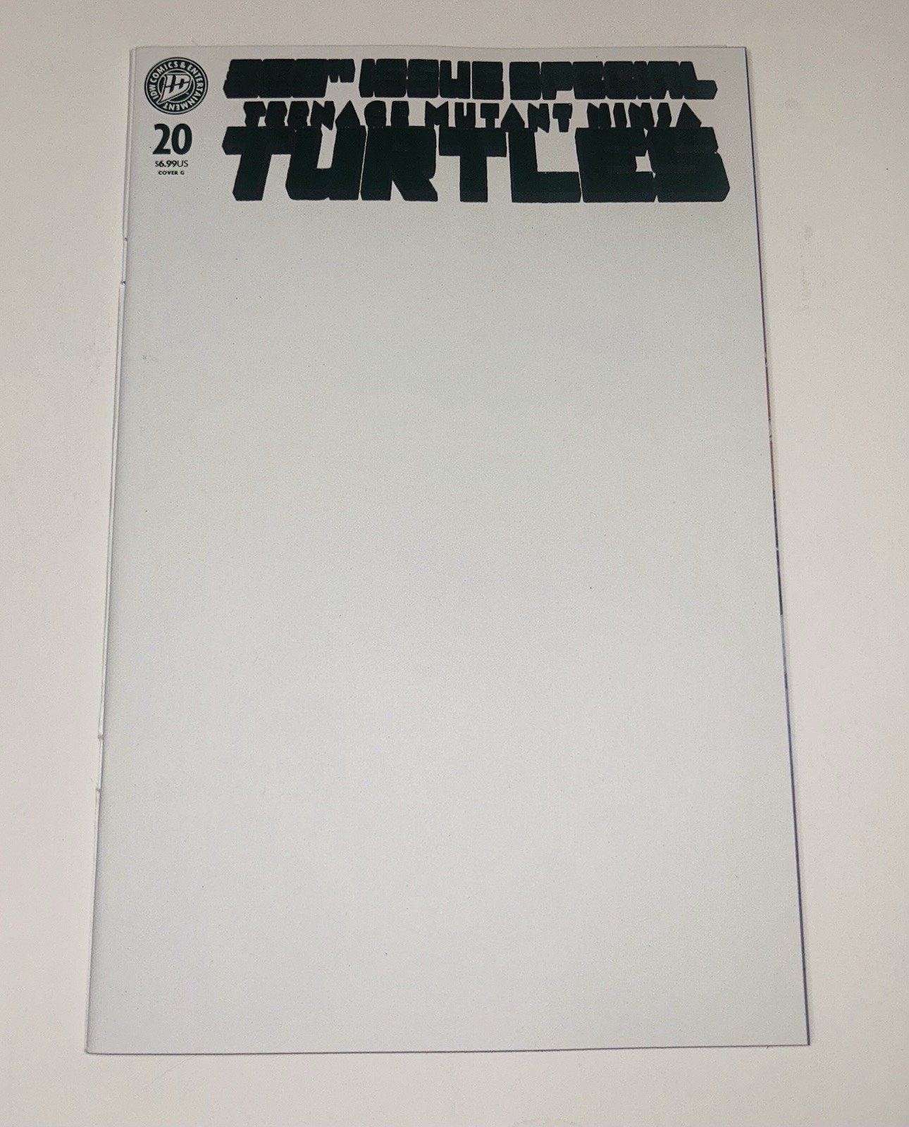 TEENAGE MUTANT NINJA TURTLES #20 (2026) COVER G BLANK FOIL VARIANT TEENAGE MUTANT NINJA TURTLES #20 (2026) COVER G BLANK FOIL VARIANT