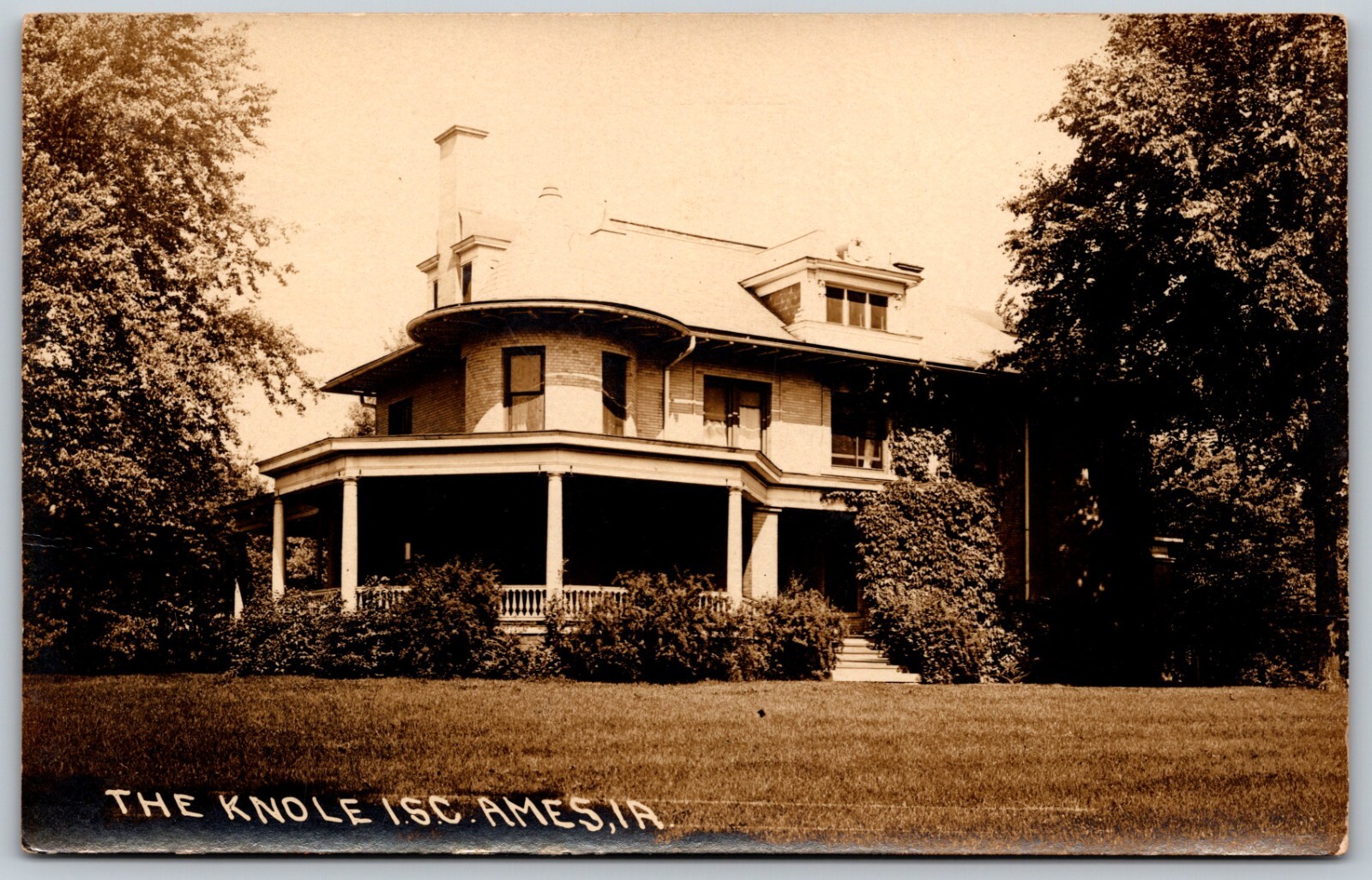 c1910s RPPC The Knole Iowa State College AMES Iowa IA Rare ANTIQUE Postcard