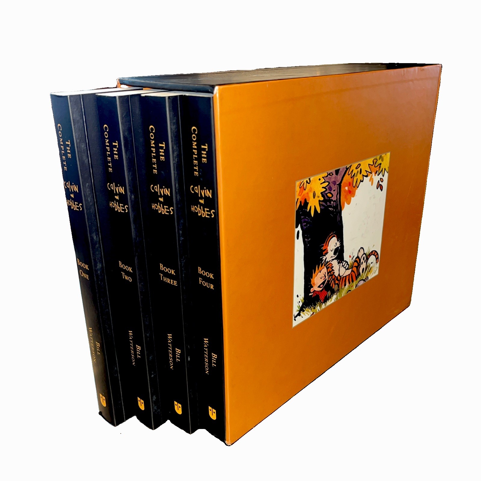 The Complete Calvin and Hobbes Bill Watterson Hardcover Box Set Books 1-4