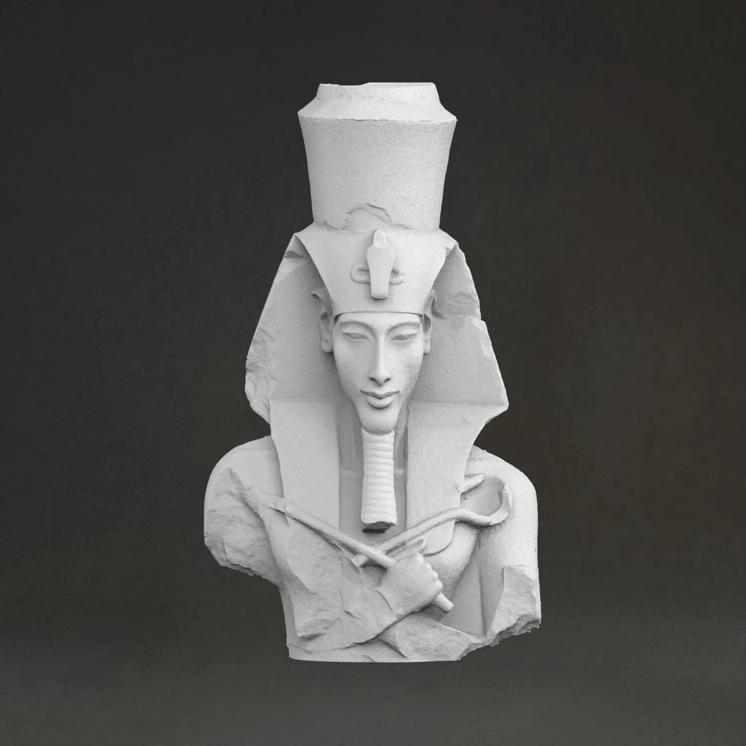 Pharaoh Akhenaten Bust Statue 20cm Ancient Egyptian Sculpture Resin Hand Painted Pharaoh Akhenaten Bust Statue 20cm Ancient Egyptian Sculpture Resin Hand Painted