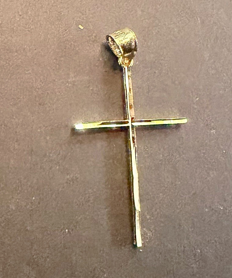 Solid 10k Gold Cross Pendant - 1.5” Solid 10k Gold Cross Pendant - 1.5”