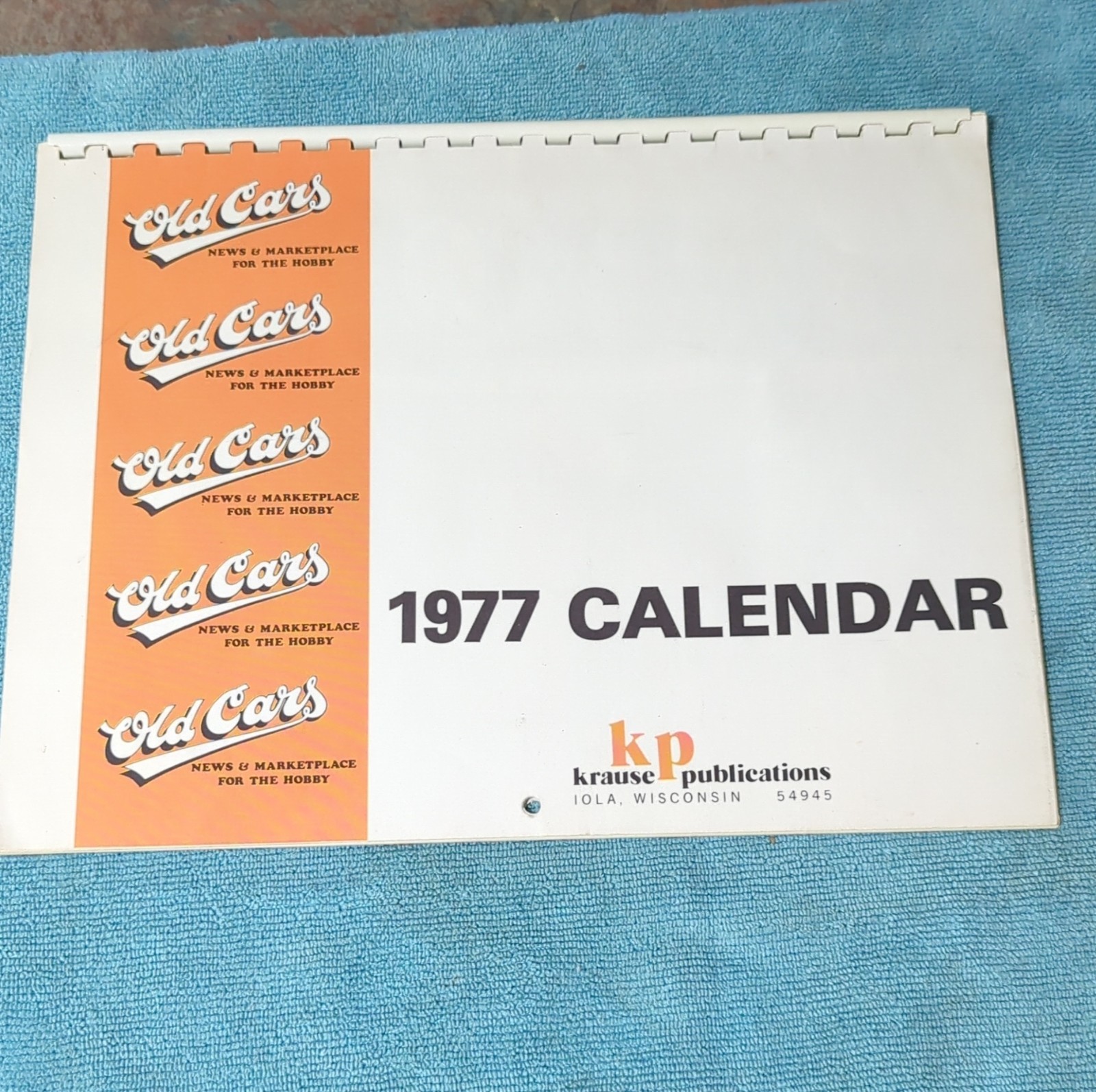 vintage "Old Cars" News & Marketplace 1977 Calendar published by Krause Pub..