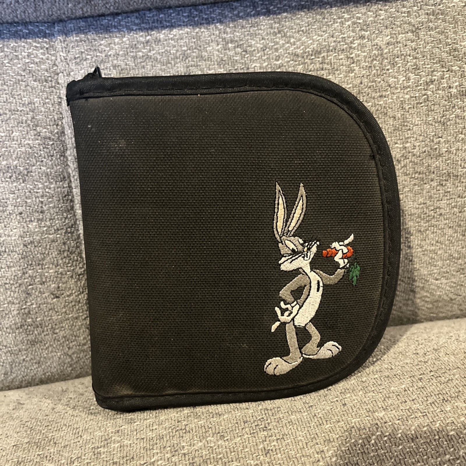 Vintage Bugs Bunny Black CD Case with CDs Looney Tunes Warner Bros. Vintage Bugs Bunny Black CD Case with CDs Looney Tunes Warner Bros.