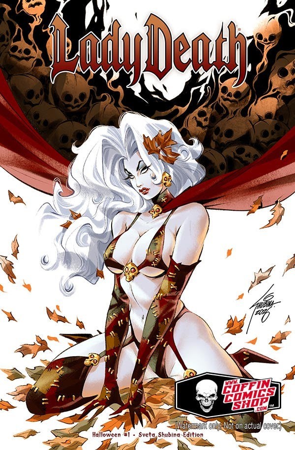 Lady Death: Halloween #1 – Sveta Shubina HALLOWEEN Exclusive SIGNED Brian Pulido Lady Death: Halloween #1 – Sveta Shubina HALLOWEEN Exclusive SIGNED Brian Pulido