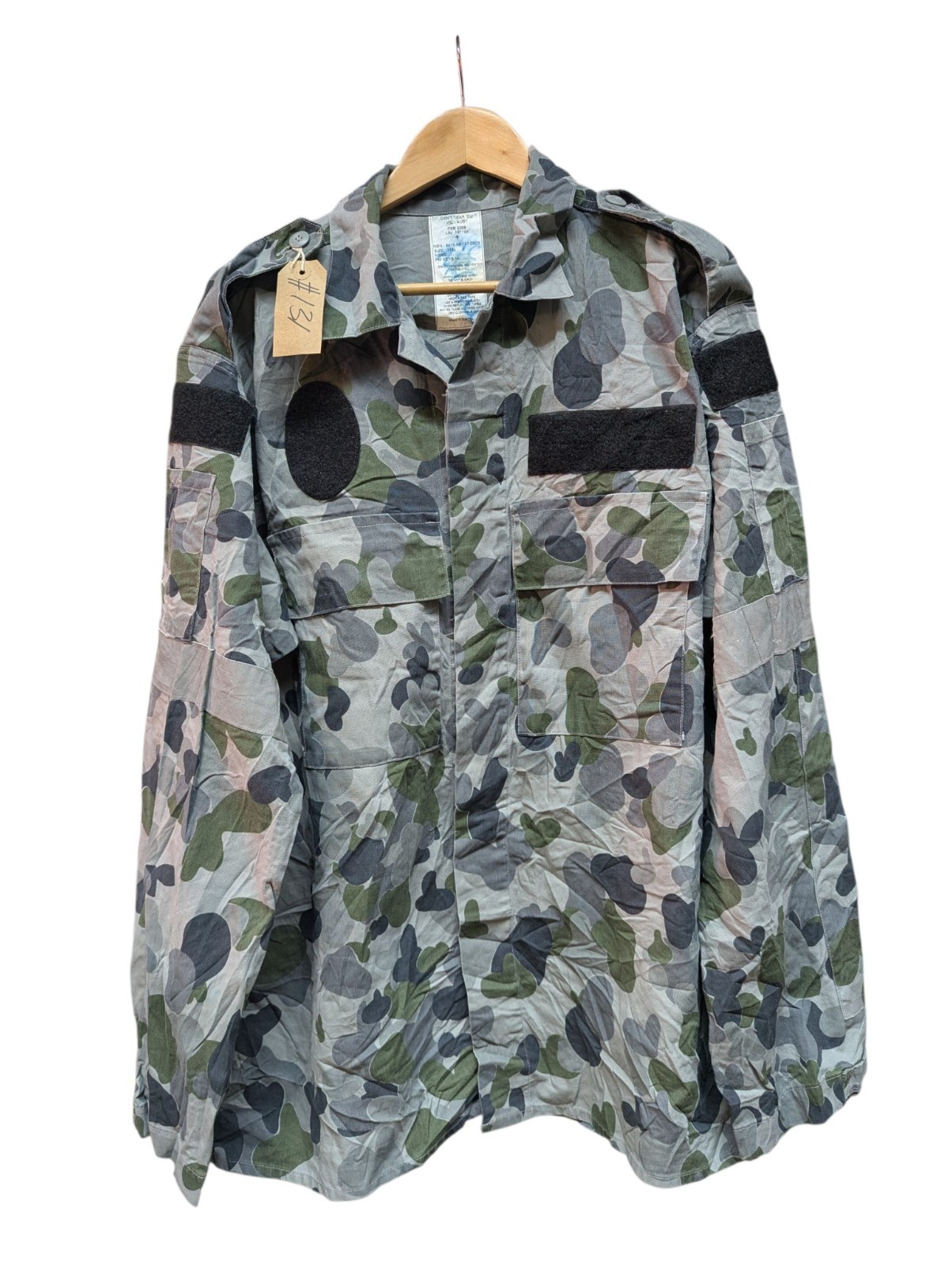 Genuine Australian Navy DPNU Auscam Camo Combat Shirt Size 115L #131 Genuine Australian Navy DPNU Auscam Camo Combat Shirt Size 115L #131