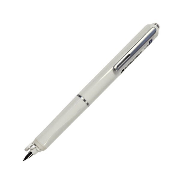 Writech Retractable Fountain Pen Fine Nib White Barrel Blue Ink Office School Writech Retractable Fountain Pen Fine Nib White Barrel Blue Ink Office School