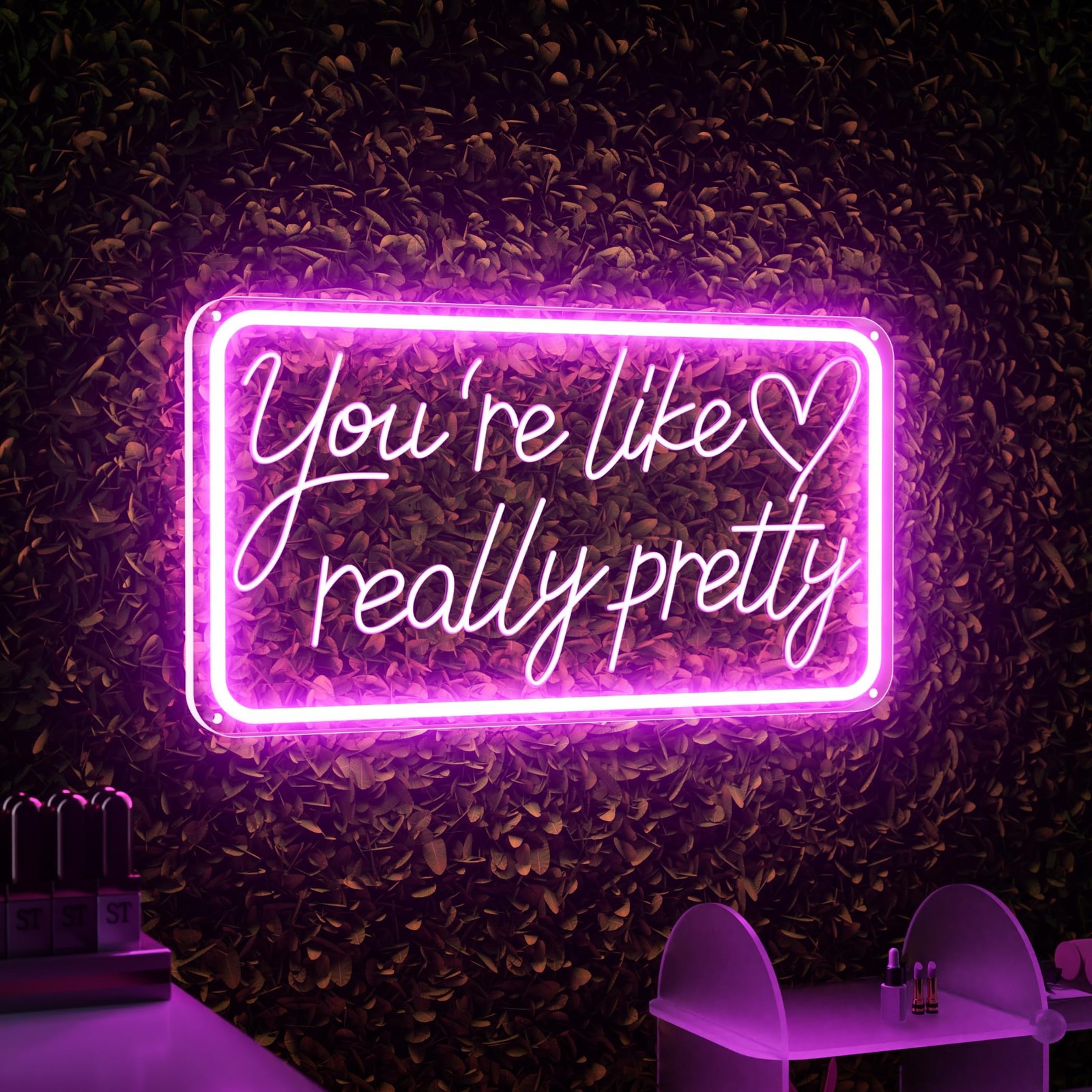 You're Like Really Pretty Neon Signs for Wall Decor, Neon Sign Aesthetic Room... You're Like Really Pretty Neon Signs for Wall Decor, Neon Sign Aesthetic Room...
