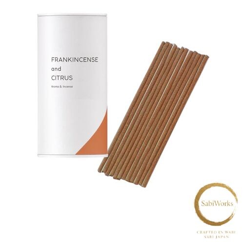 New Fragrant incense sticks made in Japan "Frankincense & Citrus" New Fragrant incense sticks made in Japan "Frankincense & Citrus"