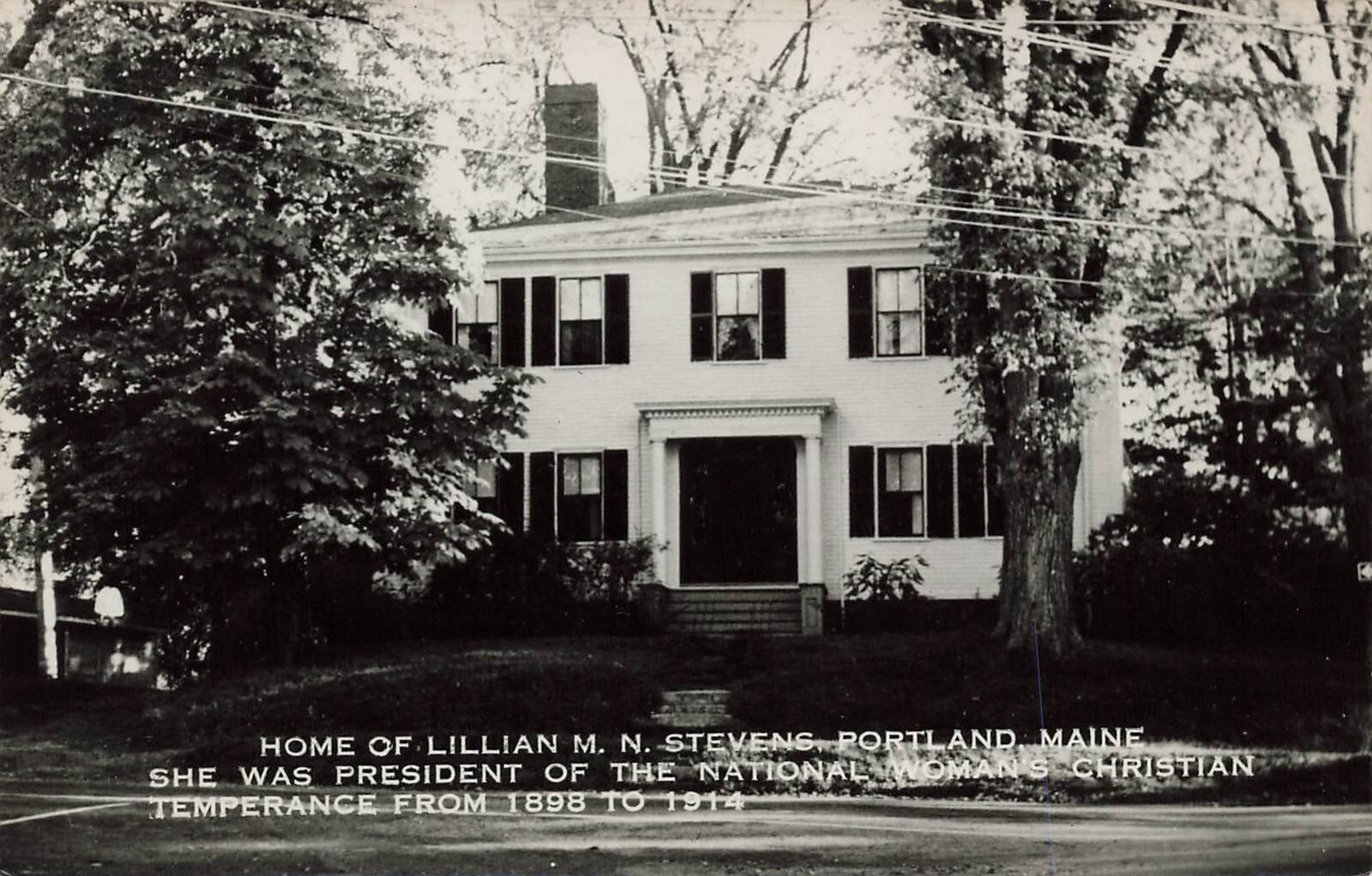 HOME OF LILLIAN STEVENS REAL PHOTO POSTCARD PORTLAND ME MAINE 1950s RPPC HOME OF LILLIAN STEVENS REAL PHOTO POSTCARD PORTLAND ME MAINE 1950s RPPC