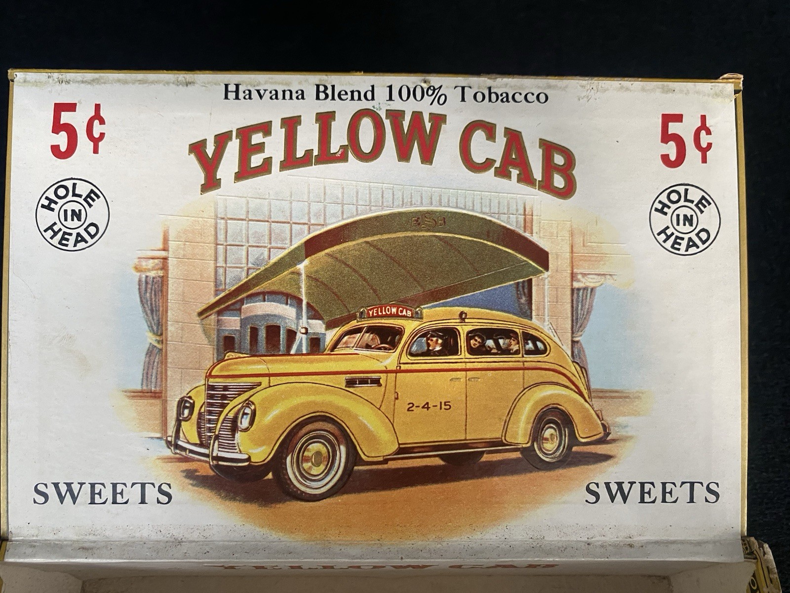 Vintage Yellow Cab Cigar Box Rare Collectible *Hard To Find* Vintage Yellow Cab Cigar Box Rare Collectible *Hard To Find*