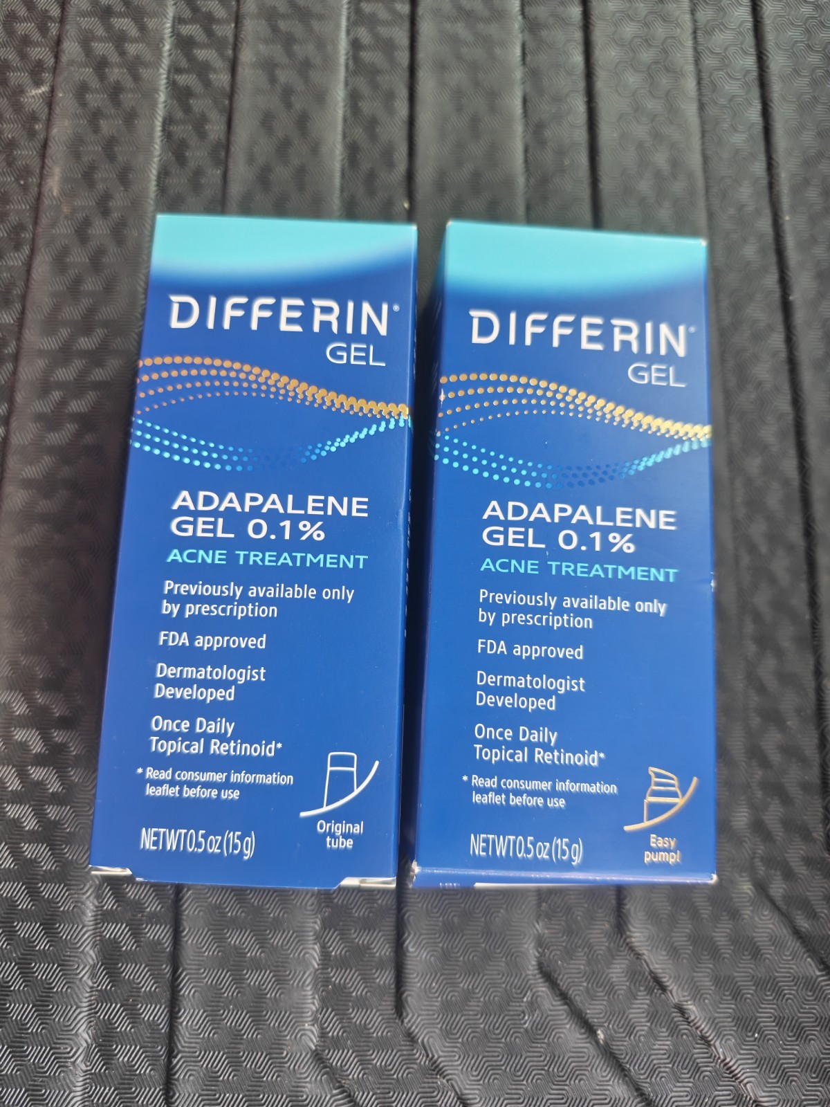 2x Differin Adapalene Gel 0.1% Acne Treatment .5oz tube New Exp 2028 2x Differin Adapalene Gel 0.1% Acne Treatment .5oz tube New Exp 2028