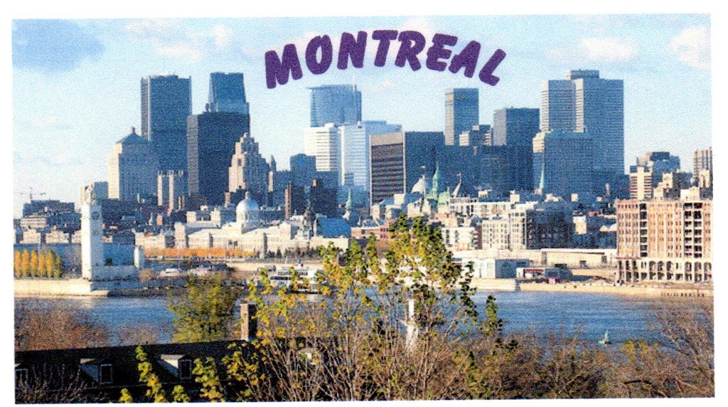 MONTREAL SKYLINE FRIDGE MAGNET 3.5" X 2"