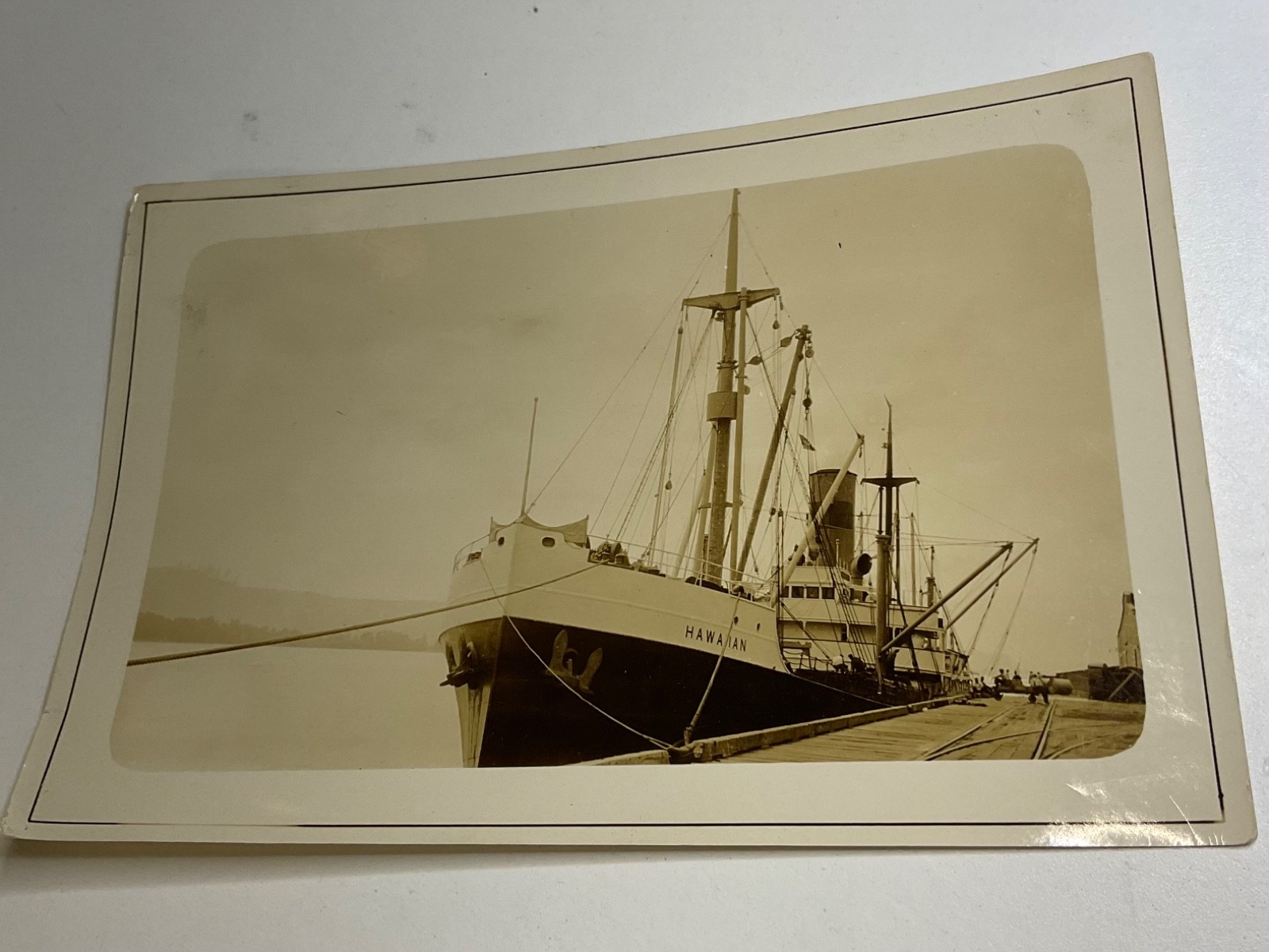 1929 SS Hawaiian Ship Photo Columbia River Kelso Oregon American-Hawaiian 1929 SS Hawaiian Ship Photo Columbia River Kelso Oregon American-Hawaiian