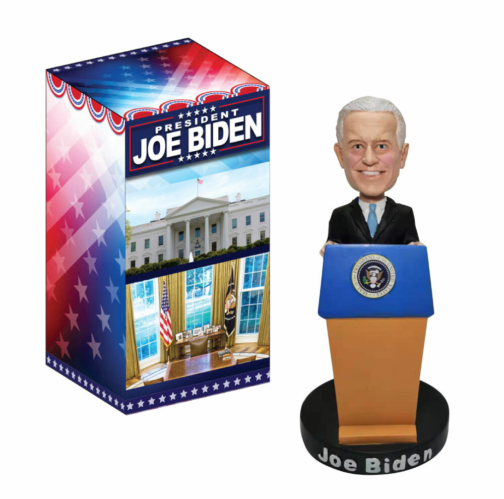 Presidential Joe Biden Bobblehead with Podium & Full Color Gift Box Collectible Presidential Joe Biden Bobblehead with Podium & Full Color Gift Box Collectible