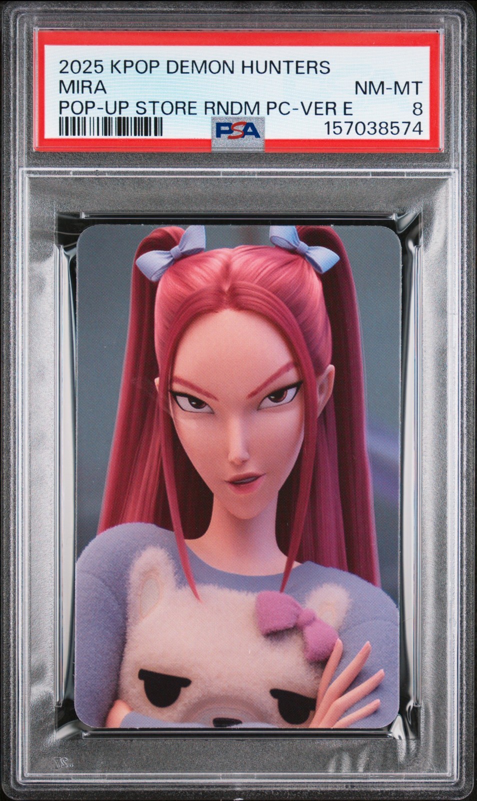 Mira 2025 K-Pop Demon Hunters Seoul Pop-Up Store Version E PSA 8 Mira 2025 K-Pop Demon Hunters Seoul Pop-Up Store Version E PSA 8