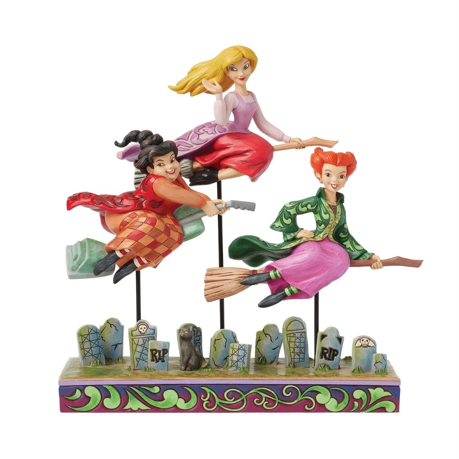 Jim Shore Disney Hocus Pocus SANDERSON SISTERS FLYING-COME WE FLY 6016591 NEW Jim Shore Disney Hocus Pocus SANDERSON SISTERS FLYING-COME WE FLY 6016591 NEW