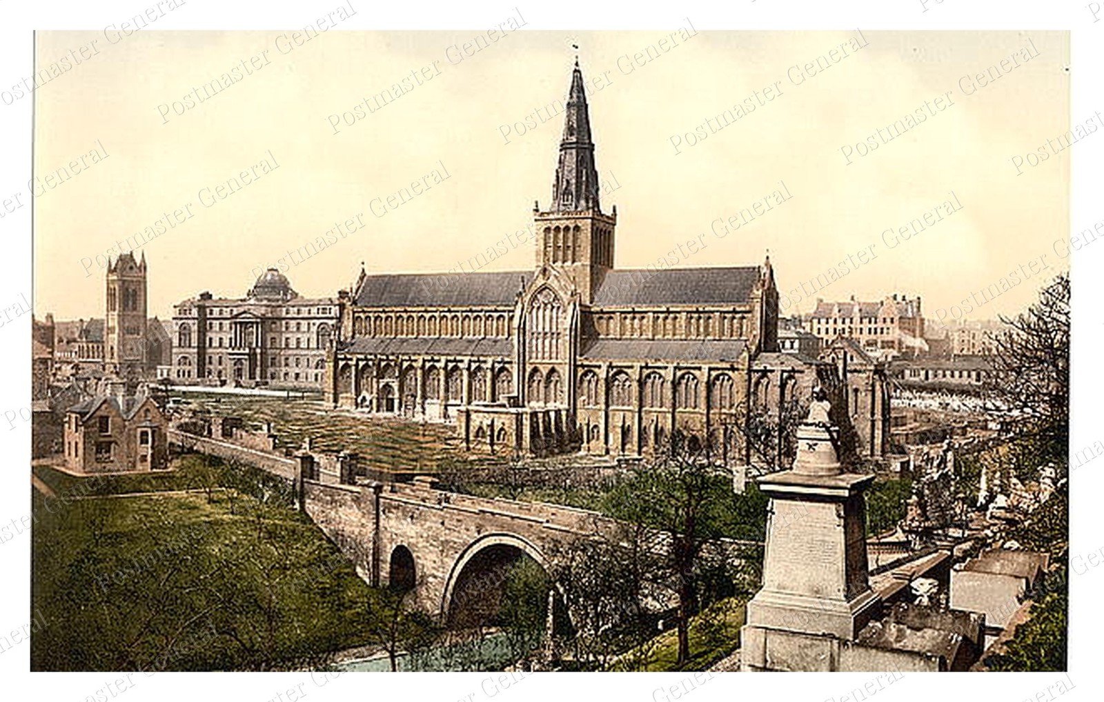 Glasgow Cathedral Scotland Standard Postcard COPY RPPC