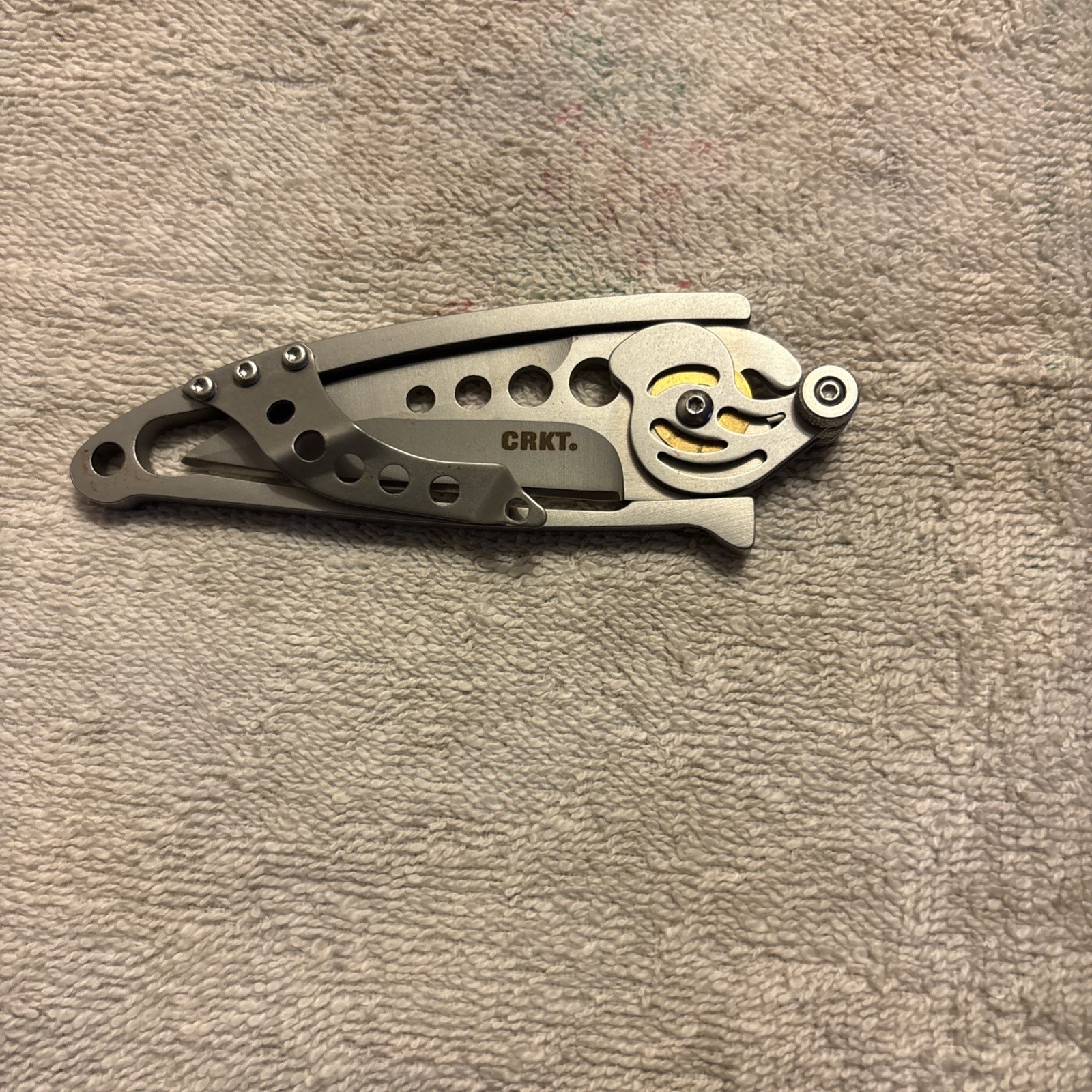 Columbia River CRKT 5102 Ed Van Hoy Snap Lock Folding Knife 2.554" Plain Blade