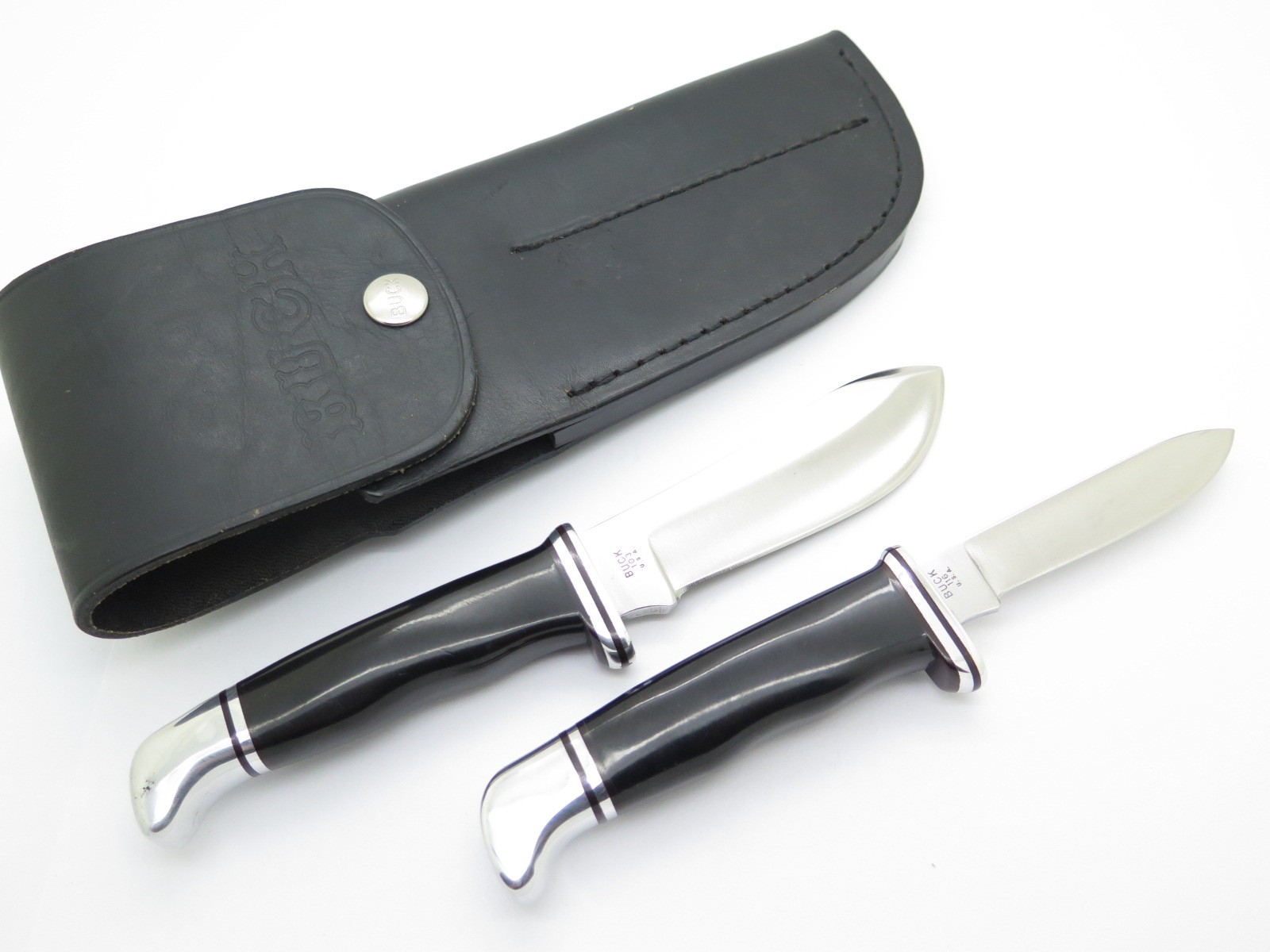 Vintage 1972 Inverted 3 Liner Buck 117 Trophy Set 103 116 Fixed Hunting Knife Vintage 1972 Inverted 3 Liner Buck 117 Trophy Set 103 116 Fixed Hunting Knife