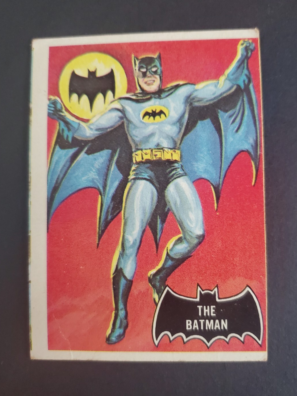 1966 Topps Batman Black Bat #1 The Batman Card Good Color Rare HOT