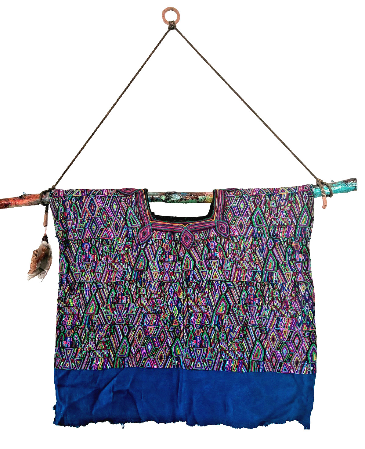 Vintage Guatemalan Huipil Textile • Embroidered Blouse • Handwoven Wall Hanging Vintage Guatemalan Huipil Textile • Embroidered Blouse • Handwoven Wall Hanging