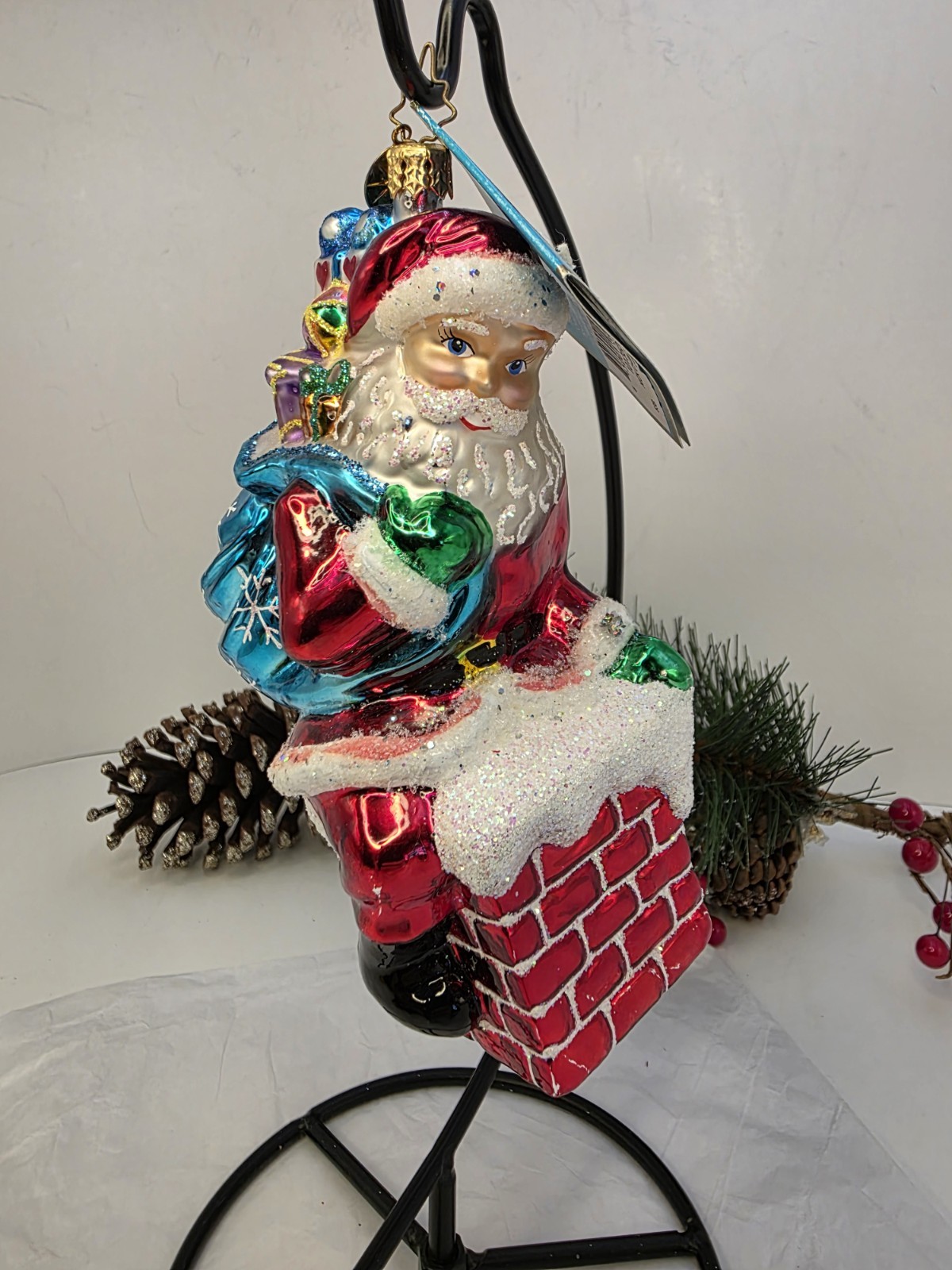 Christopher Radko 2006 Nick Chiminy Santa Chimney Ornament 1013526 Poland 6" Christopher Radko 2006 Nick Chiminy Santa Chimney Ornament 1013526 Poland 6"