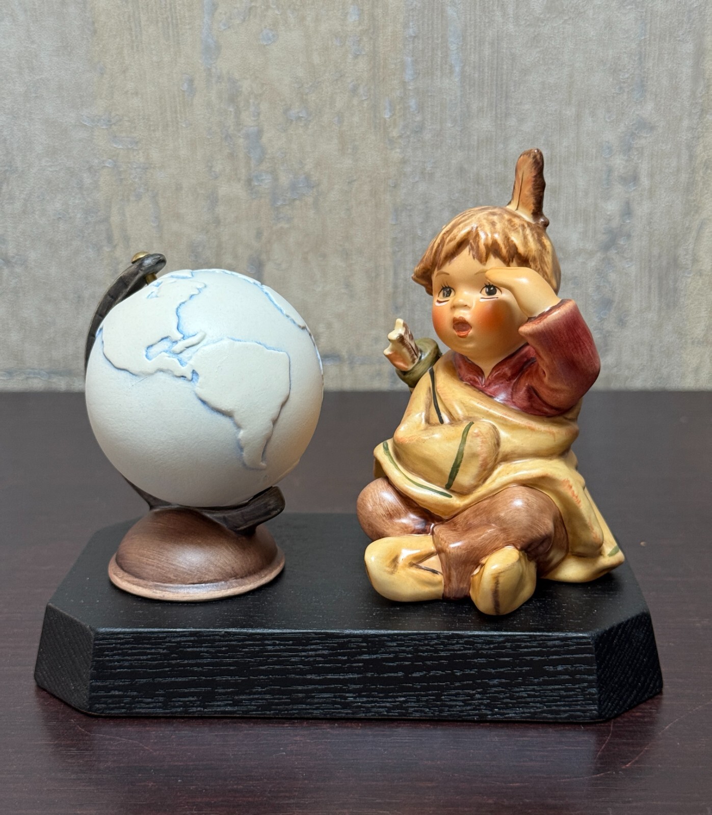 Goebel Hummel American Wanderer Hum 2061 Millennium 2000 Set w/ Globe Box CD Goebel Hummel American Wanderer Hum 2061 Millennium 2000 Set w/ Globe Box CD