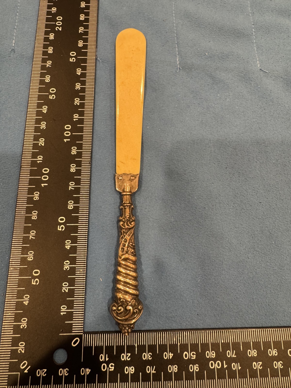 Antique Edwardian Sterling SIlver & Ivory Paper Knife/Letter Opener based marks Antique Edwardian Sterling SIlver & Ivory Paper Knife/Letter Opener based marks