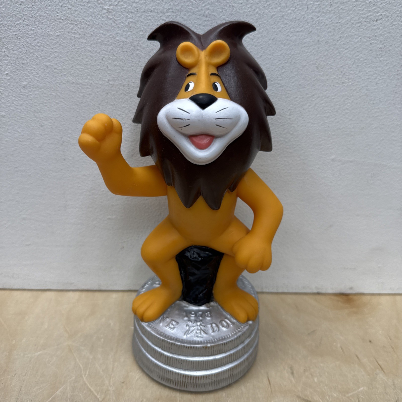 Vintage 1970’s HSBC Leo The Lion Plastic Coin Bank Hong Kong Bank Mascot RARE Vintage 1970’s HSBC Leo The Lion Plastic Coin Bank Hong Kong Bank Mascot RARE