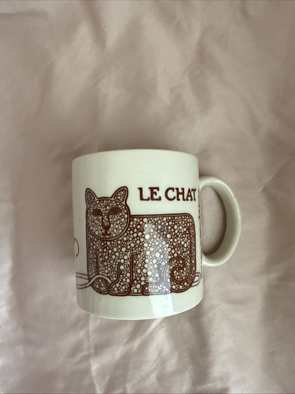 Vintage 1978 Taylor & Ng Le Chat Cat Mouse Yarn Mug Made in Japan