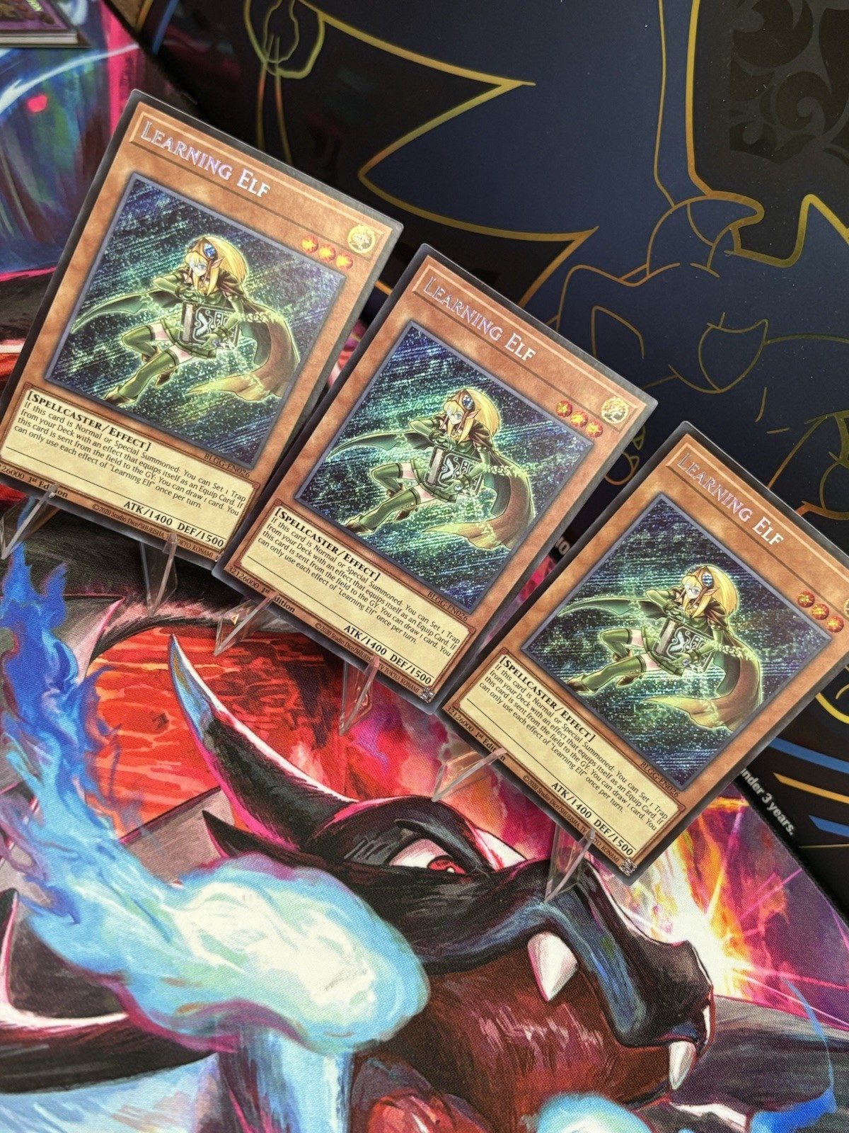 Konami Yu-Gi-Oh Learning Elf BLGG-EN026 1st Ed Foil x3 English Konami Yu-Gi-Oh Learning Elf BLGG-EN026 1st Ed Foil x3 English
