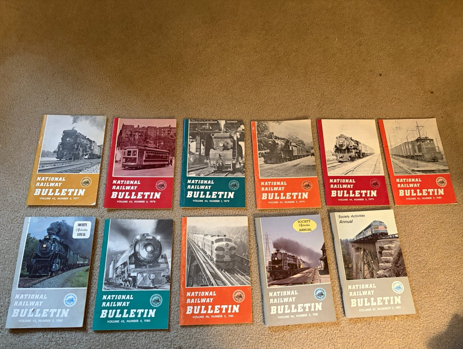 National Railway Bulletin Magazine Lot Vol 42-47 (1977-1982) National Railway Bulletin Magazine Lot Vol 42-47 (1977-1982)