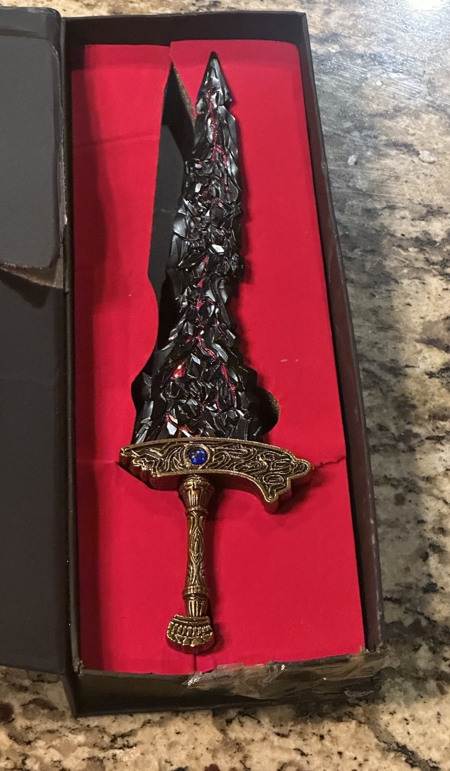 RACEROCKET Eldens Rings Maliketh's Black Blade Sword Model – 11.8-Inch Metal RACEROCKET Eldens Rings Maliketh's Black Blade Sword Model – 11.8-Inch Metal
