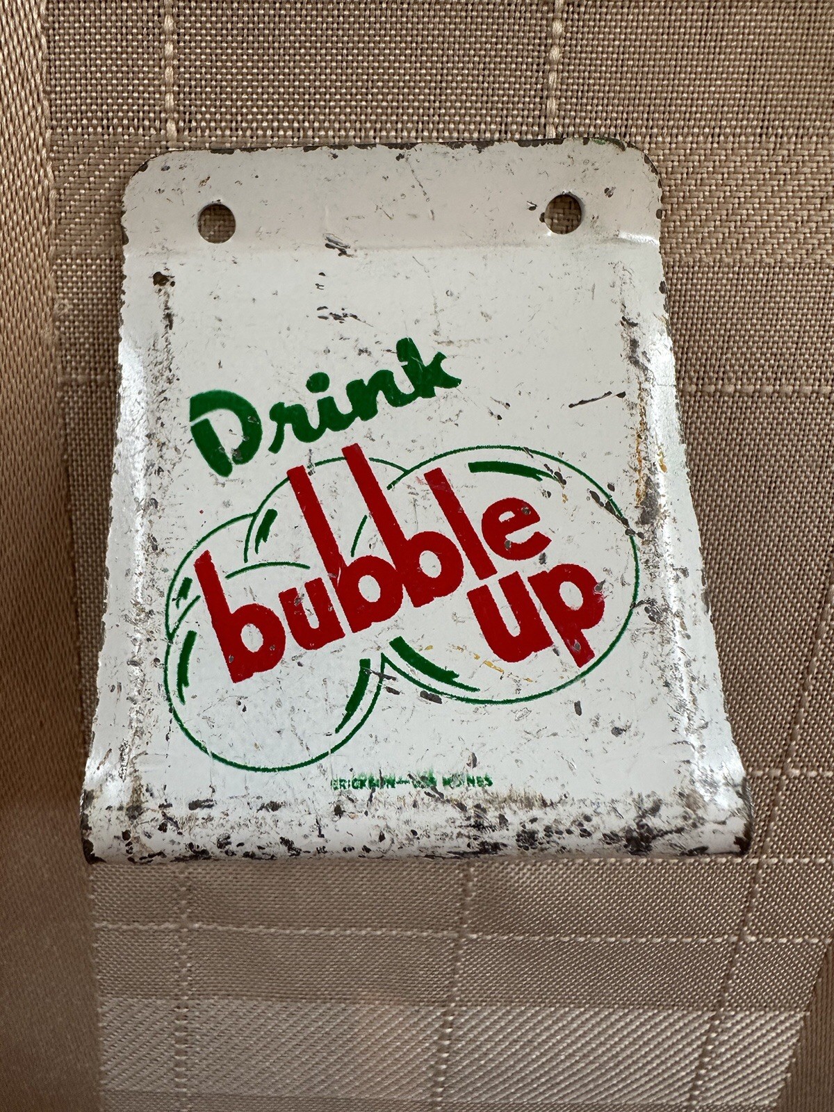 Drink Bubble Up Lemon Lime Soda Dealer Painted Metal Bottle Opener Sign Drink Bubble Up Lemon Lime Soda Dealer Painted Metal Bottle Opener Sign
