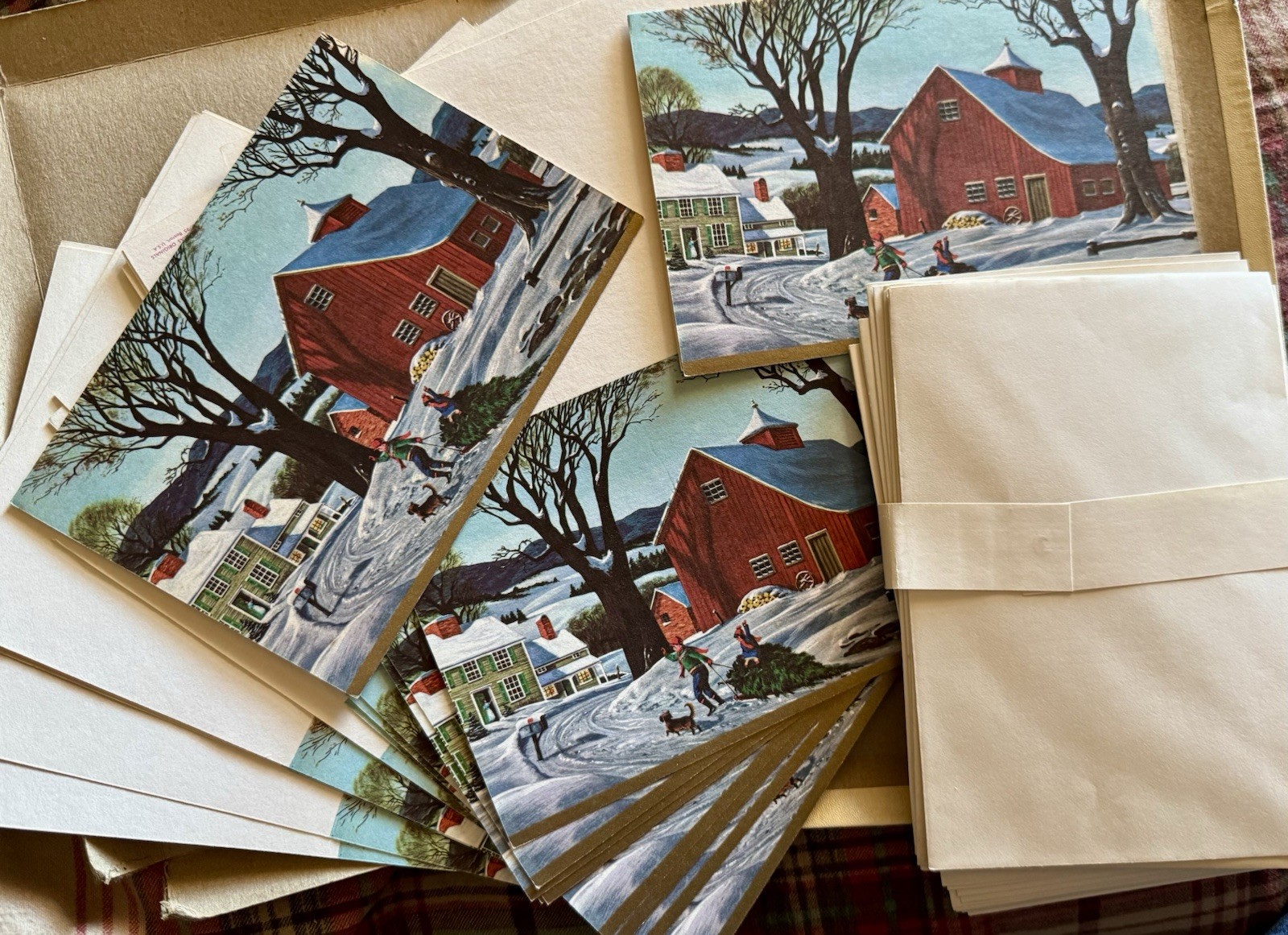 Lot of 20 Vintage Christmas Cards MCM New Unused W/Original Envelopes Lot of 20 Vintage Christmas Cards MCM New Unused W/Original Envelopes