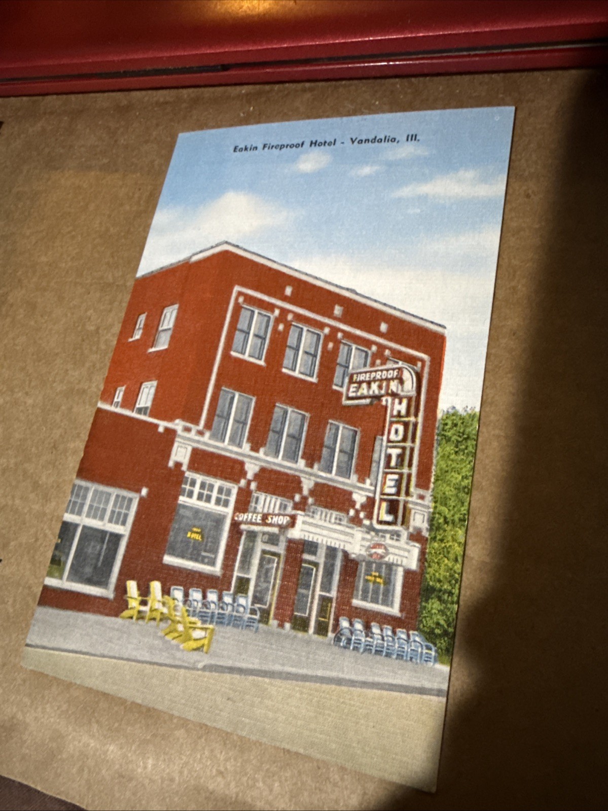 Eakin Fireproof Hotel Vandalia Illinois Postcard Eakin Fireproof Hotel Vandalia Illinois Postcard