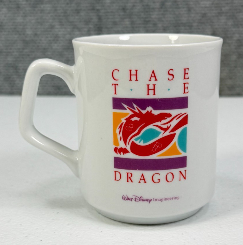 Vintage Walt Disney Imagineering Chase The Dragon Mug WDI Cast Member Employee