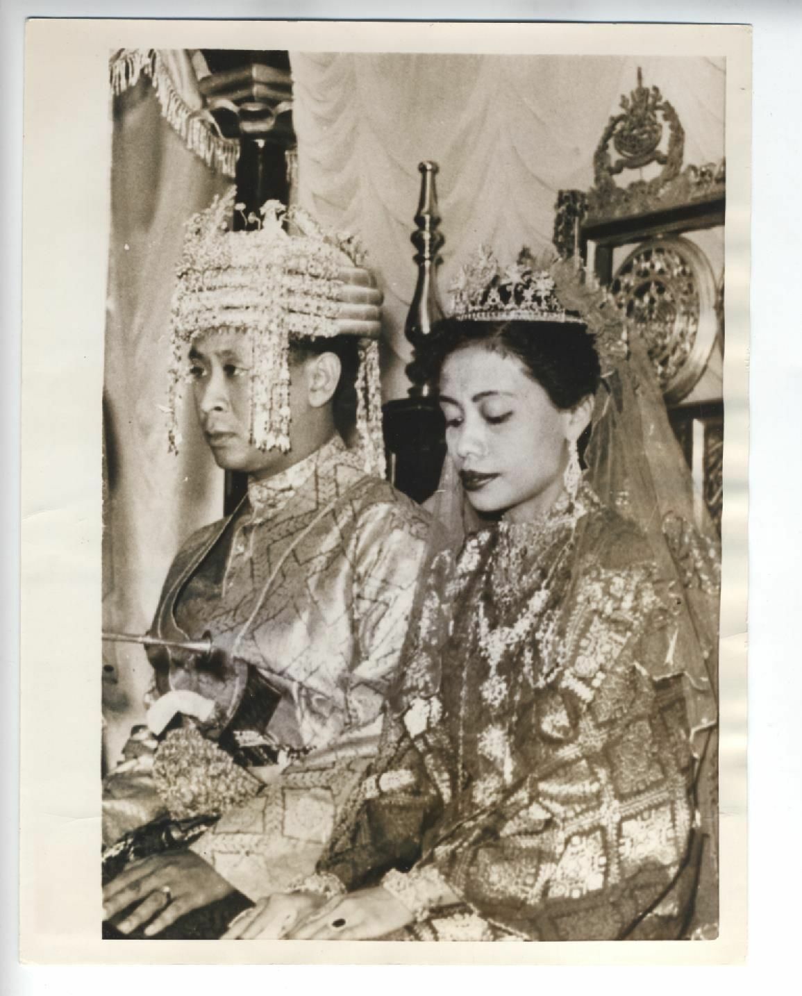 1956 MALAYA VINTAGE PHOTO ROYAL WEDDING SINGAPORE ABDUL MALIK TENGKU 1956 MALAYA VINTAGE PHOTO ROYAL WEDDING SINGAPORE ABDUL MALIK TENGKU