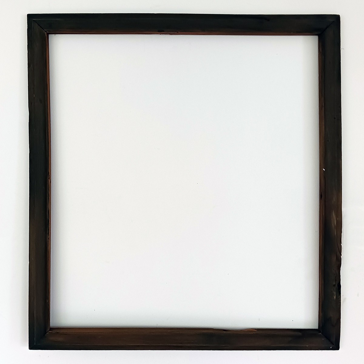 Antique Victorian 19th Century Dark Reddish Brown Mahogany Frame Liner 26 x 29 Antique Victorian 19th Century Dark Reddish Brown Mahogany Frame Liner 26 x 29