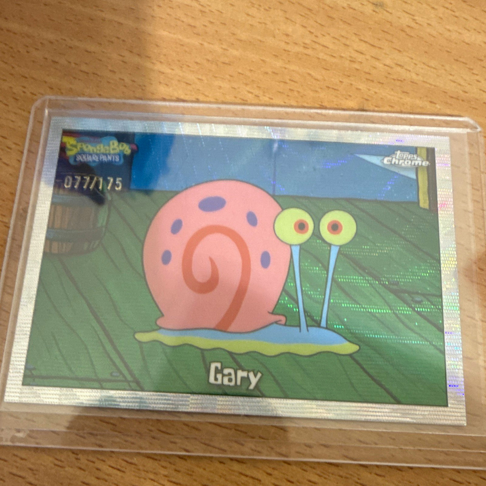 Topps Chrome 2025 SpongeBob SquarePants #26 Gary Serial Numbered 77/175 Topps Chrome 2025 SpongeBob SquarePants #26 Gary Serial Numbered 77/175