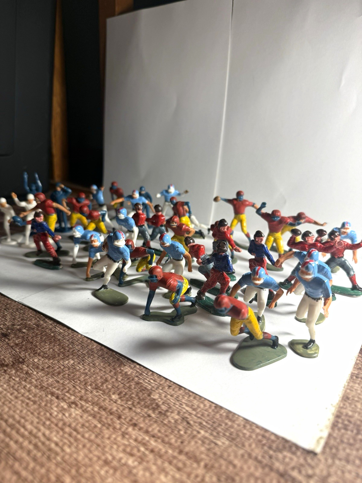 Vintage 1967 NFL Football Player Figures Hand Painted Plastic Lot Approx 40 Vintage 1967 NFL Football Player Figures Hand Painted Plastic Lot Approx 40