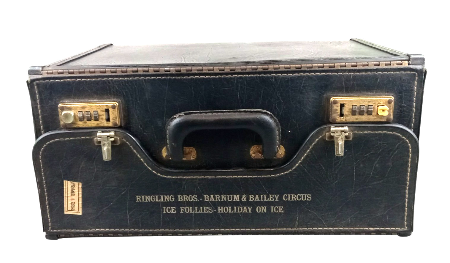 Vintage Ringling Bros Barnum Bailey Circus Ice Follies Holiday On Ice Case Trunk Vintage Ringling Bros Barnum Bailey Circus Ice Follies Holiday On Ice Case Trunk