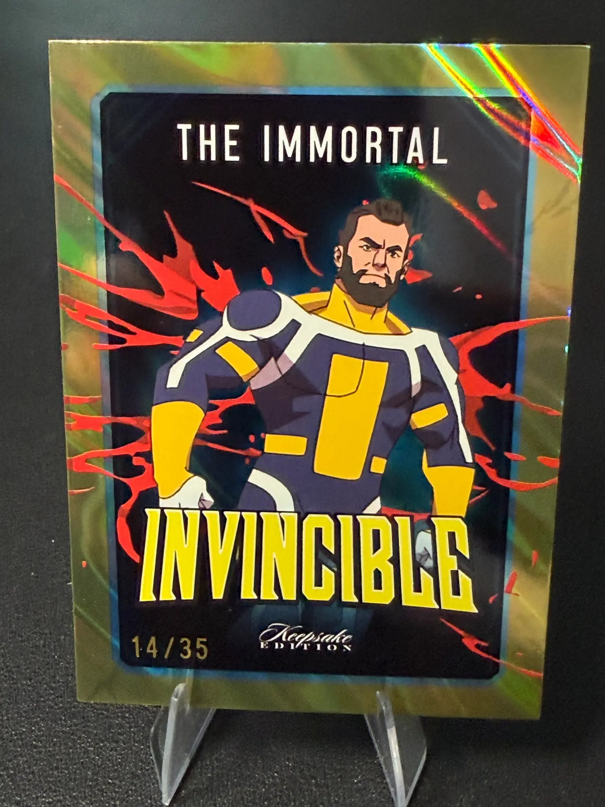 2026 Invincible Immortal #42 Gold Parallel 14/35 Free Pack Included