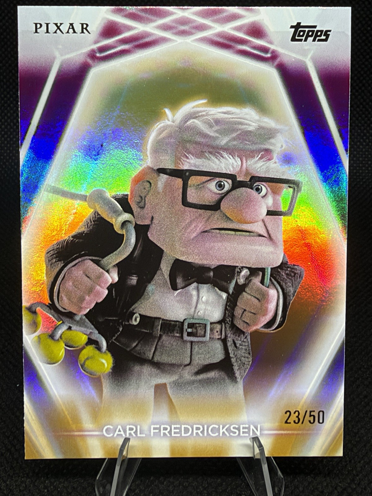 2026 Topps Disney Neon Carl Fredricksen Gold /50
