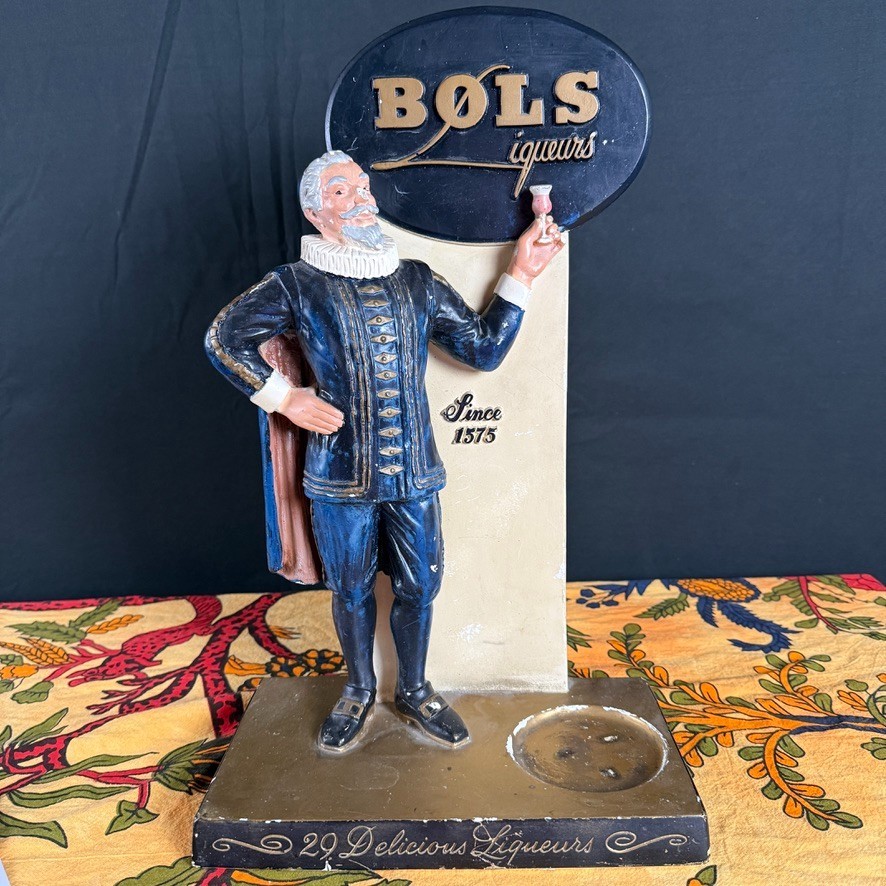 Vintage Bols Liqueurs Advertising Display Figure Bar Counter Sign Vintage Bols Liqueurs Advertising Display Figure Bar Counter Sign