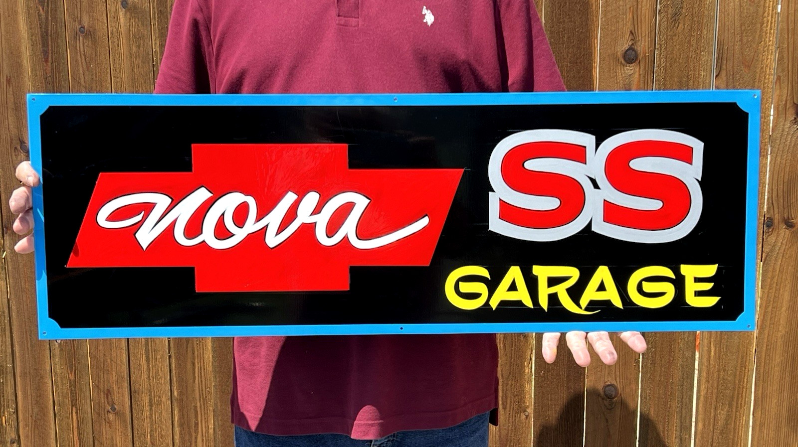 36" Chevy NOVA SS Super Sport SIGN Hand Painted Lettering Old Skool 36" Chevy NOVA SS Super Sport SIGN Hand Painted Lettering Old Skool