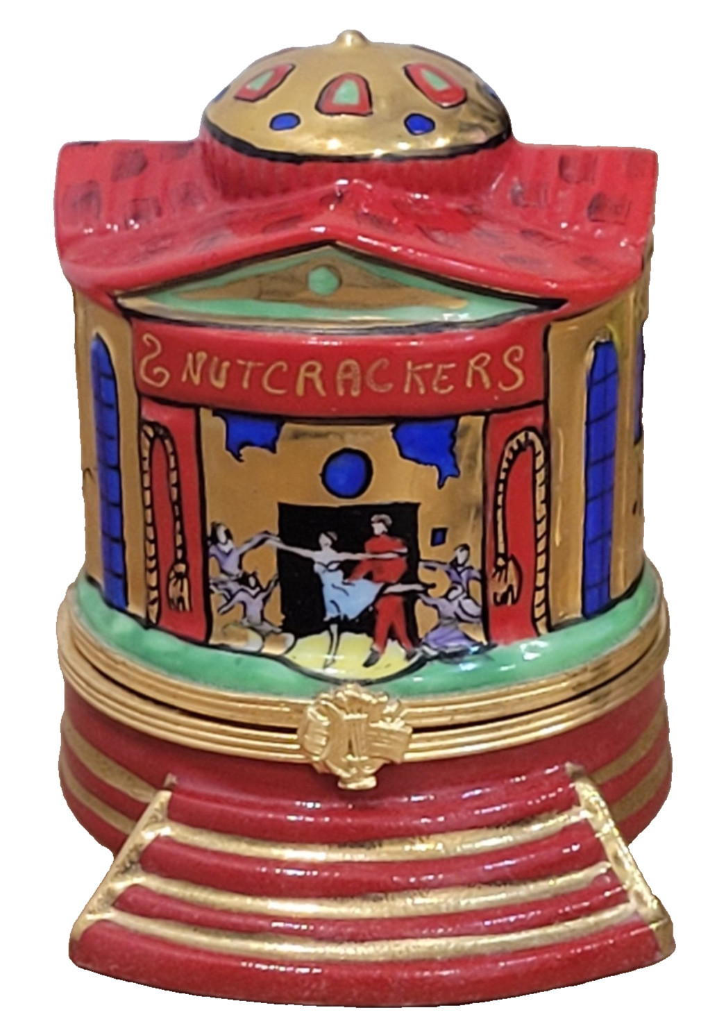 Ateuer De Limoges Musical Nutcracker Ballet Theater Trinket Box France Rare Ateuer De Limoges Musical Nutcracker Ballet Theater Trinket Box France Rare