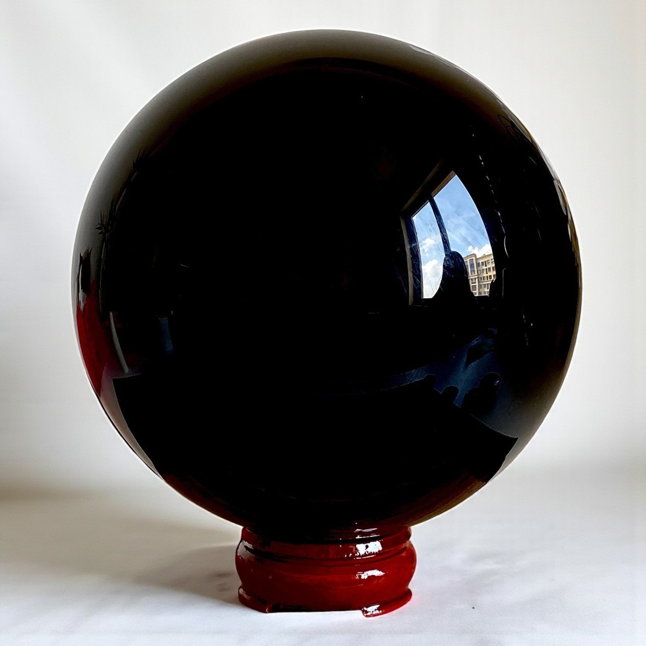 Large 140MM Black Obsidian Crystal Sphere Healing Crystal Ball For Home Decor Large 140MM Black Obsidian Crystal Sphere Healing Crystal Ball For Home Decor