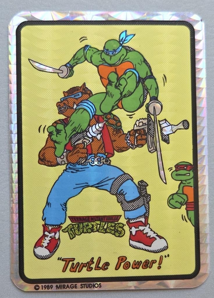 Rare VTG Prism 1989 TMNT Turtle Power Vending Machine Sticker Mirage Studios NOS Rare VTG Prism 1989 TMNT Turtle Power Vending Machine Sticker Mirage Studios NOS