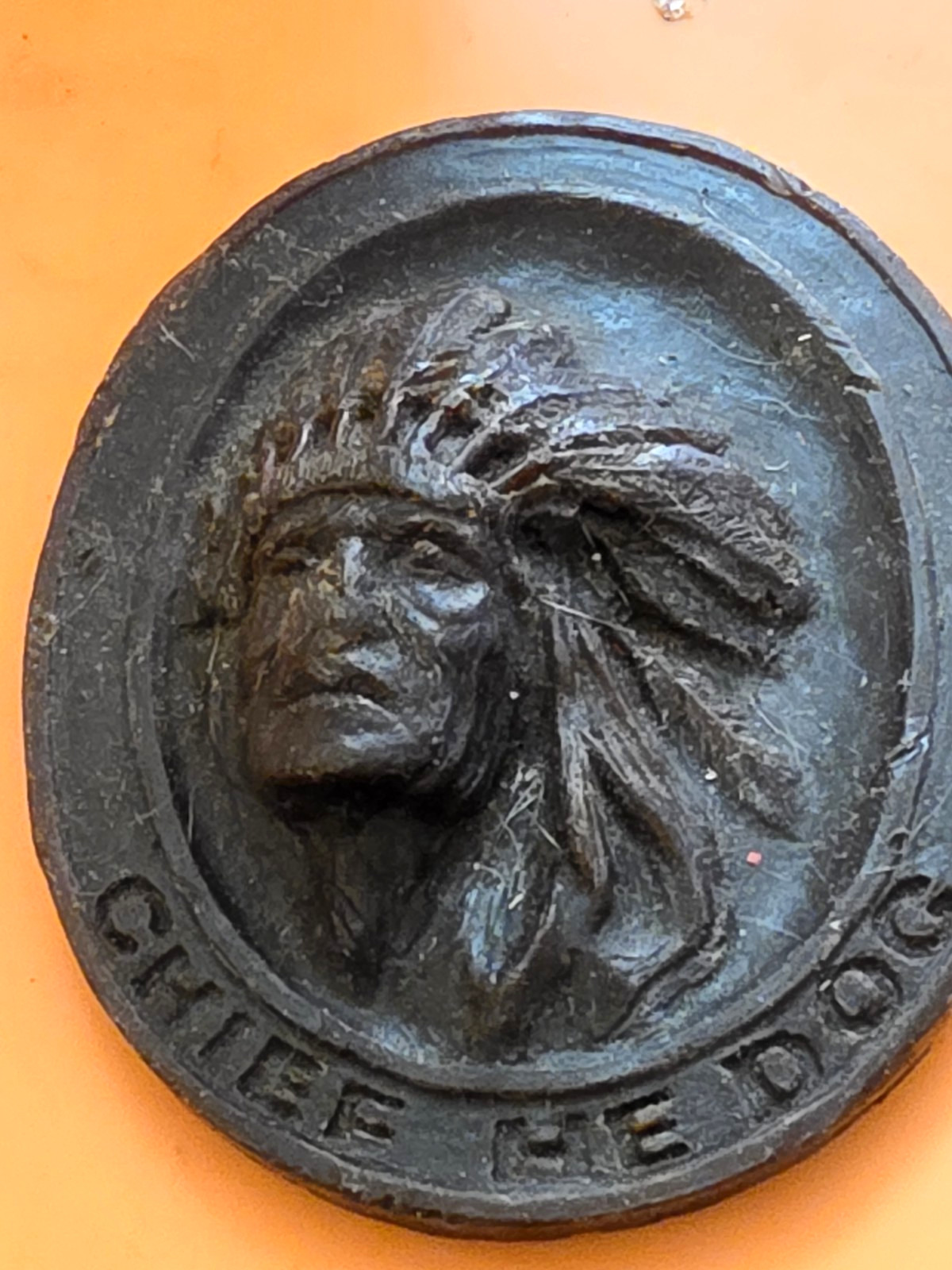 Edwin A. Morris Antique Medallion Plaque – Native American Chief He Dog Art Edwin A. Morris Antique Medallion Plaque – Native American Chief He Dog Art
